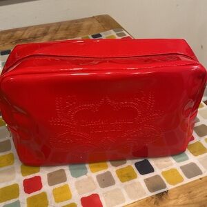 Christian LaCroix Red Vintage Avon Cosmetics Bag NEW condition
